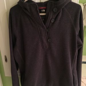 North Face Button Up Sweatshirt